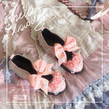 Sapatos de lolita delicados para mulheres, sapatos vintage de cabeça redonda com laço fofo para meninas kawaii e kawaii para cosplay 2024 - compre barato