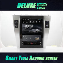 Tesla-sistema de navegação para autos, 2 din, com gps, rádio e multimídia, android 10, para toyota camry 6, xv 40 50, 2010, 2009 2024 - compre barato