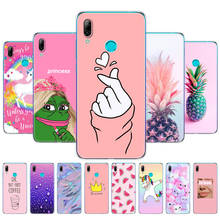 for Huawei Y7 2019 Case Huawei y7 pro 2019 SiliconTPU Cover Soft Phone Case on Y7 2019 Y 7 Y7Prime Y7 Prime 2019 pink summer 2024 - buy cheap