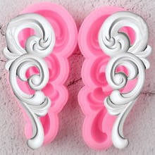 Symmetry Baroque Scroll Relief Border Silicone Mold DIY Cupcke Fondant Cake Decorating Tools Candy Clay Chocolate Gumpaste Mould 2024 - buy cheap