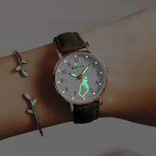 Светящиеся женские часы, модные простые женские наручные часы, повседневные кварцевые часы с кожаным ремешком, Montre Femme Relogio Feminino 2024 - купить недорого