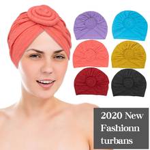 Bandana feminina para turbinas, chapéu de quimioterapia, designer para cabeça africana, toucas elásticas, cabelos macios 2024 - compre barato