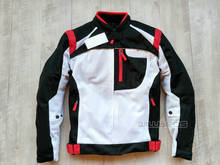 Street Moto Riding Textile Mesh Jackets Motorcycle Mountain Bicycle Red White Black Jacket With Protector 2024 - buy cheap