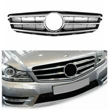 New for 08-14 Mercedes Benz C-Class W204 Grille Grill Black Radiator AMG Style 2024 - buy cheap