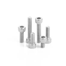 10pcs 1/4-20 stainless steel Allen cylindrical head knurled screws hex socket cup screw mechanical bolt DIN912 2024 - buy cheap