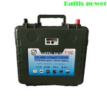 Lifepo4-batería de litio impermeable, 12,8 V, 12v, 60ah, puerto USB, BMS, 4S para RV, señal de tráfico, inversor, exploración, scooter + cargador 6A 2024 - compra barato