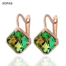 XOPAS Fashion  Jewelry 2019 Drop Earrings Wedding 14 Colors Elegant 585 Rose Gold-color  Earring for Women Party gift 2024 - buy cheap