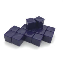 High-quality 16mm Purple Blank Dice 50/100/200Pcs Acrylic Blank Dice Standard Cube DIY Carving Children Teaching Supplies 2024 - buy cheap