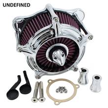 Chrome Turbine Spike Air Filter Intake Cleaner System For Harley Touring Road King Electra Glide 2008-2016 Softail Dyna FXDLS 2024 - buy cheap