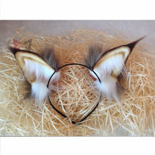Diadema de pelo con orejas de gato para Cosplay, diadema para el pelo con orejas de gato, hecho a mano, accesorio para Cosplay, Original, nuevo 2024 - compra barato