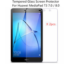 2 unids / lote 9H Protector de pantalla de vidrio templado para Huawei MediaPad T3 8.0 7.0 3G 4G WiFi Película protectora para tableta para KOB-L09 KOB-W09 2024 - compra barato