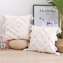Family Style Cushion Tassel Beige Black Pillow European Element Design Cushion Household Cushion 2024 - buy cheap