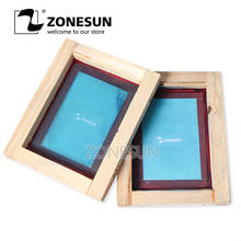 ZONESUN Custom Printing Wood Frame Silk Screen Print Polyester Mesh Circuit Boards For Metal Cloth Grass T-shit Printing 2024 - buy cheap