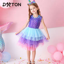 Dxton-vestido de tule sem mangas para bebês meninas, 2020, vestidos de verão para crianças, fantasia de princesa, festa infantil 2024 - compre barato