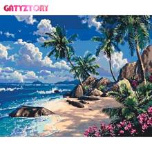 GATYZTORY 5D Diamond Painting Seaside Scenery Rhinestone Full Square Mosaic Cross Stitch Diamond Embroidery Home Decor 2024 - buy cheap