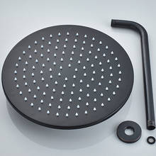 Vidric-Juego de grifos termostáticos para ducha de baño, mezclador termostático integrado, caño giratorio para bañera, color negro 2024 - compra barato