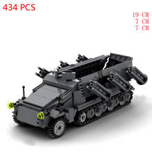 hot military WW2 Germany Army sdkfz 251 Ausf.B Rocket Launched Armored vehicles war equipment Building Blocks model bricks toys 2024 - buy cheap