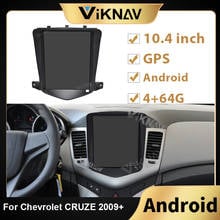 Автомагнитола на Android с сенсорным экраном 10,4 дюйма для Chevrolet CRUZE 2009 +, автомобильный стереоприемник с GPS, головное устройство, мультимедийный плеер 2024 - купить недорого