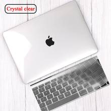 Laptop Case for Apple MacBook Pro 13/15/16/MacBook Air 13/11/Macbook 12/White A1342 Transparent Hard Shell +Keyboard Cover 2024 - buy cheap