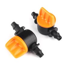 10PCS Miniature Valve for Micro 4/7mm Hose Garden Irrigation Barbed Water flow controller Drip Irrigation Fitting Connection 2024 - buy cheap