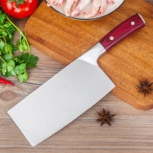 Chinese butcher knife Kitchen Chef Knife Stainless Steel Razor Sharp Slicing Knife Meat Chopping Knife Wood Handle Cleaver Knife 2024 - buy cheap