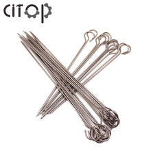 15Pcs/set 20cm 25cm 30cm Outdoor Home Camping Picnic Tools Kitchen Roast Skewers Needle Stick Stainless Steel BBQ Barbeque 2024 - buy cheap