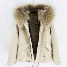 Real Fur Parkas Women Fur Parka Raccoon Winter Parka Real Fur Lined With Natural Rabbit Fur Parkas 2024 - buy cheap