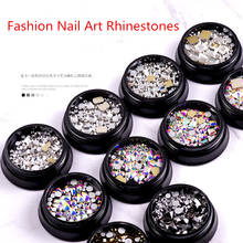 2019 New arrival Nail art Non hot fix Nail Rhinestones Crystal swarovsky Glass Loose  Beads  Strass for Nails Decorations 2024 - buy cheap