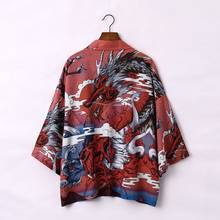 Kimono japonés para mujer, cárdigan, camisa de cosplay, blusa para mujer, yukata japonesa, kimono de playa para verano, 2020 2024 - compra barato