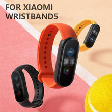 Smart Watch Bracelet For Xiaomi Mi Band 5 Sport Strap Replacement Wristband For Xiaomi Mi Band 5 Solid Color TPU Strap 2024 - buy cheap