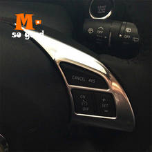 Panel de dirección cromado ABS para coche Mazda 3 Axela, 2013, 2014, 2015, 2016, Control de Audio, cubiertas de molduras, accesorios de estilismo para automóviles 2024 - compra barato