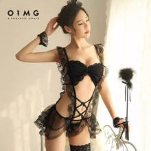 OIMG-Women's Sexy  Intimate Lingerie Set Sexy Exotic Maid Costume Role Playing Erotic Bedroom Cosplay Party Costume 2024 - buy cheap