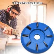 8 Teeth Wood Carving Disc 90MM Woodworking Milling Cutter Tool Polishing Wheel for 16MM Aperture Angle Grinder 2024 - buy cheap