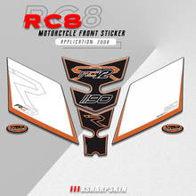 Carenado frontal para motocicleta, pegatinas protectoras de Gel 3D para KTM RC8 2008 ktm rc8, Protector decorativo 2024 - compra barato