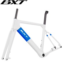BXT-Cuadro de bicicleta de grava, 700C, aero, carbono, cuadro de bicicleta de montaña MTB, poste de montaje, ciclocross, grava, cuadro de bicicleta de carbono 2024 - compra barato