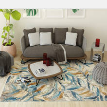 Alfombra de baño con patrón de hojas de Arte colorido, tapete de gran tamaño, decoración antideslizante para sofá, alfombrilla de baño para dormitorio, almohadillas de baño de 2x3m 2024 - compra barato