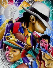 Pôster de filme de arte de michael jackson, decoração de parede de casa em seda de 24x24 polegadas 2024 - compre barato