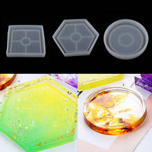 Silicone Coaster Mold Resin Casting Mould for DIY Jewelry Making Tools Craft Decorations Resin Ornaments 2024 - buy cheap
