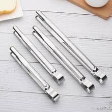1pc Grilling Tongs Kitchen Cooking Tools Long Stainless Steel Kitchen Tongs Cooking Tongs Ice Cube Tongs BBQ Tools Accessories 2024 - buy cheap