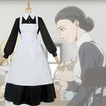 Fantasia de placa mãe + avental para meninas, conjunto de roupas para cosplay de animê, a prometida da mãe, yakusoku no gelland c76m143 2024 - compre barato