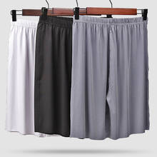 Mens Shorts Pajamas Silk Satin Short Pants Pyjamas Lounge Pants Sleep Bottoms Plus Size 3XL 2024 - buy cheap