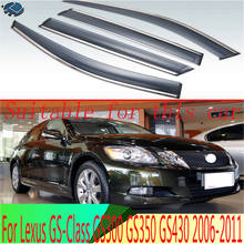 Для Lexus GS-Class GS300 GS350 GS430 2006-2011 пластиковый внешний козырек вентиляционные оттенки окна Защита от солнца и дождя дефлектор 4 шт 2024 - купить недорого