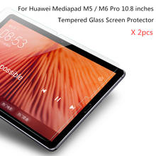 2pcs 9H Tempered Glass Screen Protector For Huawei MediaPad M5 M6 Pro 10.8 Tablet Protective Film For CMR-AL09 / W09 SCM-AL09 2024 - buy cheap