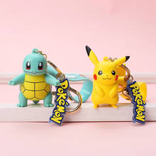 LLavero de figuras de acción de Pokémon para niños, modelo de juguete de Pokemon, Psyduck, Cleffa, Jenny, Tortuga, pikachu, regalo de Halloween 2024 - compra barato