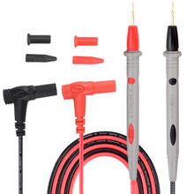 Medidor de punta de aguja de Pin de plomo de prueba Universal, multímetro, probador, Cable de pluma de alambre, 1000V, 20A, 1 par 2024 - compra barato