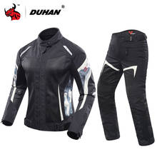 DUHAN Summer Motorcycle Jacket Motorcycle Pants Suit Jacket Moto Breathable Mesh Touring Motorbike Clothing Set for Women 2024 - buy cheap