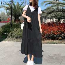 Zanzea-casual plus size women's long dress 2024 - compre barato