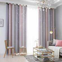 Living Room Curtains Kids Lace Bedroom Window Curtain Modern Pink Gray Woman Curtains Blackout Princess Curtains 100x250cm 2024 - buy cheap