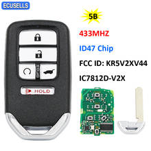 4+1/5 Button Remote Key 433MHz ID47 Chip SUV Tail Button for Honda CR-V 2017 for Pilot 2016 2017 FCC ID: KR5V2XV44 IC7812D-V2X 2024 - buy cheap