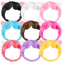 Elastic cat ear headband cute hair accessories face wash hair band cat makeup mask  hair cover bangs 2024 - buy cheap